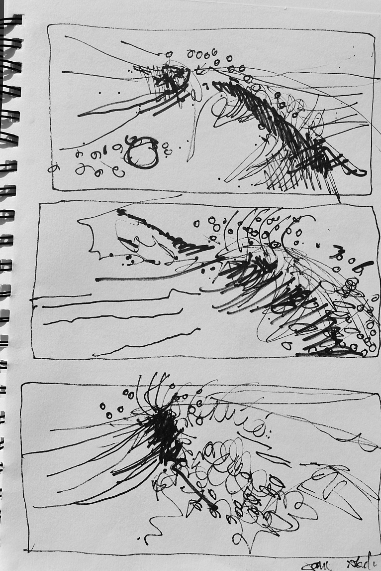 1 Algarve wave sketches near Sagres , Portugal