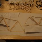 Placing The Triangle Shapes Onto Paper